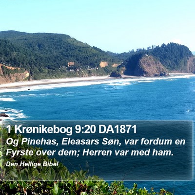 1 Krønikebog 9:20 DA1871 Bible Verse Image