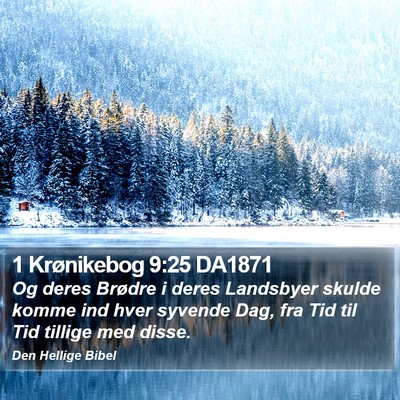 1 Krønikebog 9:25 DA1871 Bible Verse Image