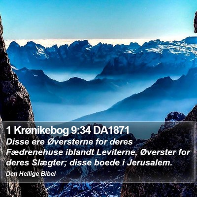 1 Krønikebog 9:34 DA1871 Bible Verse Image