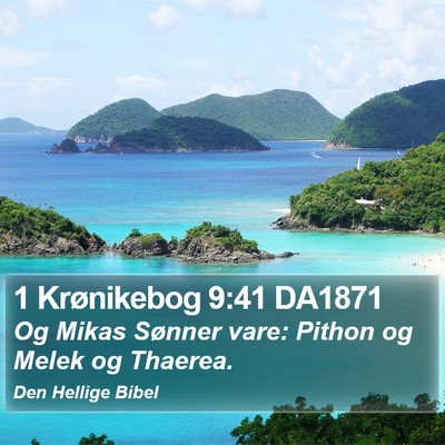 1 Krønikebog 9:41 DA1871 Bible Verse Image