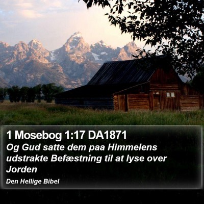 1 Mosebog 1:17 DA1871 Bible Verse Image