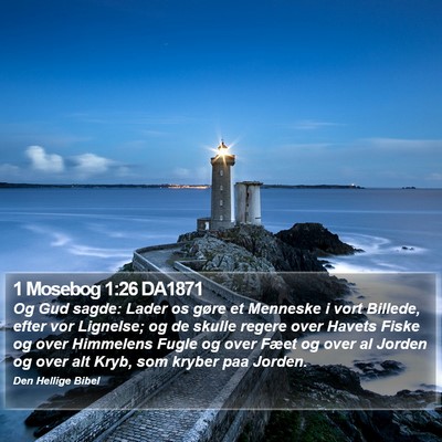 1 Mosebog 1:26 DA1871 Bible Verse Image