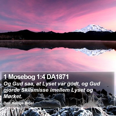 1 Mosebog 1:4 DA1871 Bible Verse Image