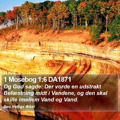 1 Mosebog 1:6 DA1871 Bible Verse Image