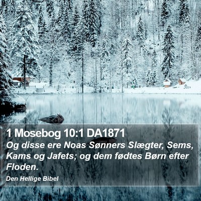 1 Mosebog 10:1 DA1871 Bible Verse Image