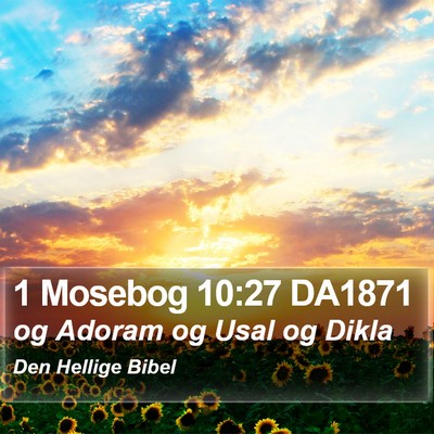 1 Mosebog 10:27 DA1871 Bible Verse Image