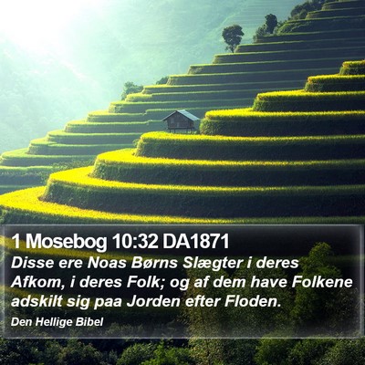 1 Mosebog 10:32 DA1871 Bible Verse Image