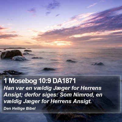 1 Mosebog 10:9 DA1871 Bible Verse Image