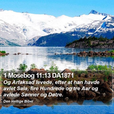 1 Mosebog 11:13 DA1871 Bible Verse Image