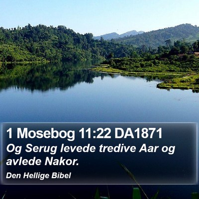 1 Mosebog 11:22 DA1871 Bible Verse Image