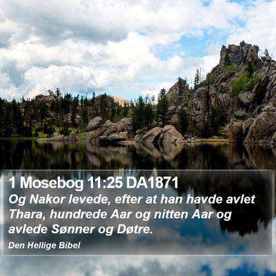 1 Mosebog 11:25 DA1871 Bible Verse Image