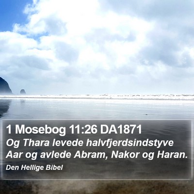 1 Mosebog 11:26 DA1871 Bible Verse Image