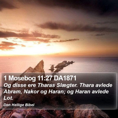 1 Mosebog 11:27 DA1871 Bible Verse Image