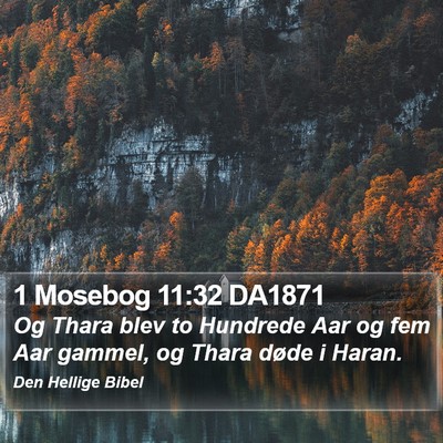 1 Mosebog 11:32 DA1871 Bible Verse Image