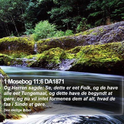 1 Mosebog 11:6 DA1871 Bible Verse Image