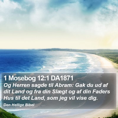 1 Mosebog 12:1 DA1871 Bible Verse Image