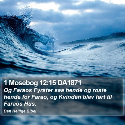1 Mosebog 12:15 DA1871 Bible Verse Image