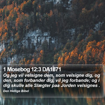 1 Mosebog 12:3 DA1871 Bible Verse Image