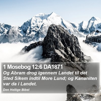 1 Mosebog 12:6 DA1871 Bible Verse Image
