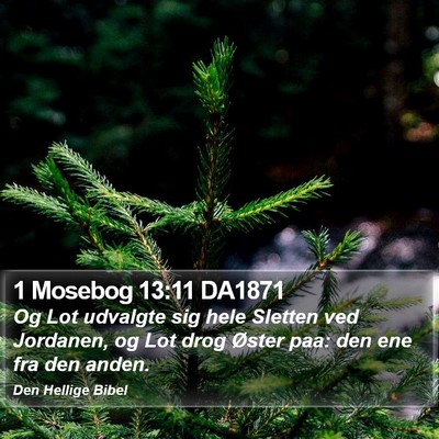 1 Mosebog 13:11 DA1871 Bible Verse Image