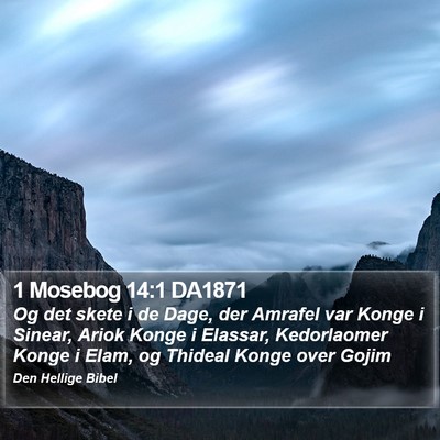 1 Mosebog 14:1 DA1871 Bible Verse Image