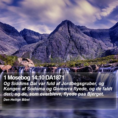 1 Mosebog 14:10 DA1871 Bible Verse Image