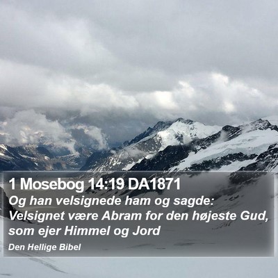 1 Mosebog 14:19 DA1871 Bible Verse Image