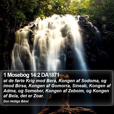 1 Mosebog 14:2 DA1871 Bible Verse Image