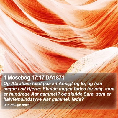 1 Mosebog 17:17 DA1871 Bible Verse Image