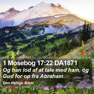 1 Mosebog 17:22 DA1871 Bible Verse Image