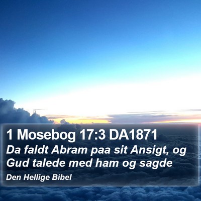 1 Mosebog 17:3 DA1871 Bible Verse Image