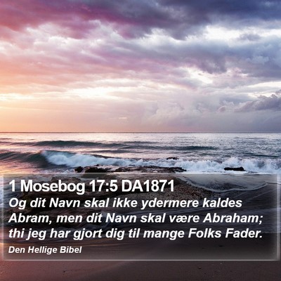 1 Mosebog 17:5 DA1871 Bible Verse Image