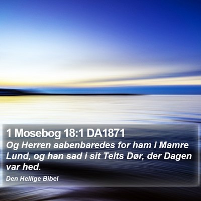 1 Mosebog 18:1 DA1871 Bible Verse Image