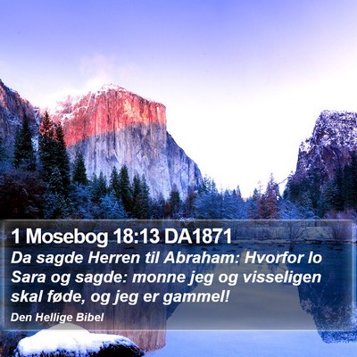 1 Mosebog 18:13 DA1871 Bible Verse Image
