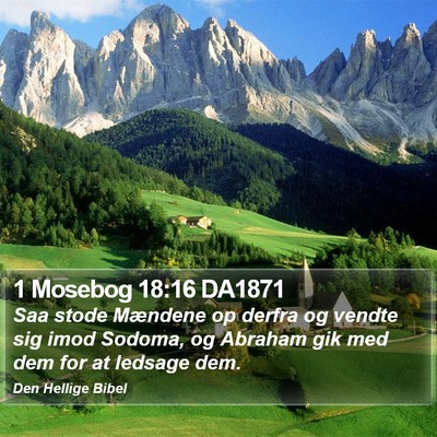 1 Mosebog 18:16 DA1871 Bible Verse Image