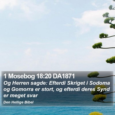 1 Mosebog 18:20 DA1871 Bible Verse Image