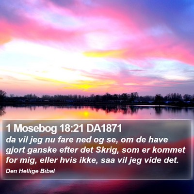1 Mosebog 18:21 DA1871 Bible Verse Image