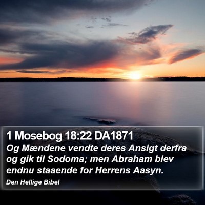 1 Mosebog 18:22 DA1871 Bible Verse Image