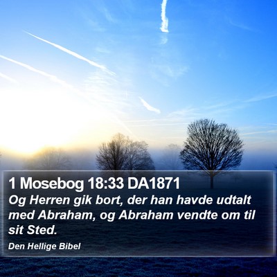 1 Mosebog 18:33 DA1871 Bible Verse Image