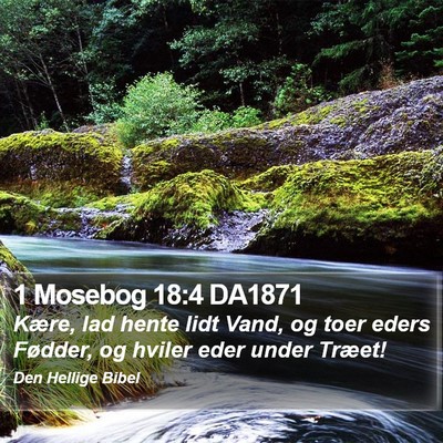 1 Mosebog 18:4 DA1871 Bible Verse Image
