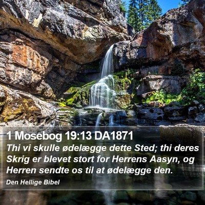 1 Mosebog 19:13 DA1871 Bible Verse Image