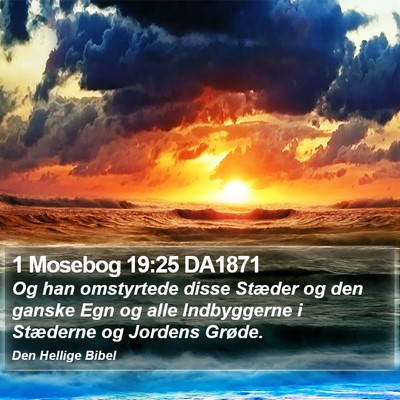 1 Mosebog 19:25 DA1871 Bible Verse Image