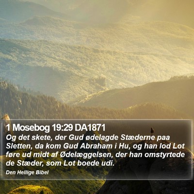 1 Mosebog 19:29 DA1871 Bible Verse Image