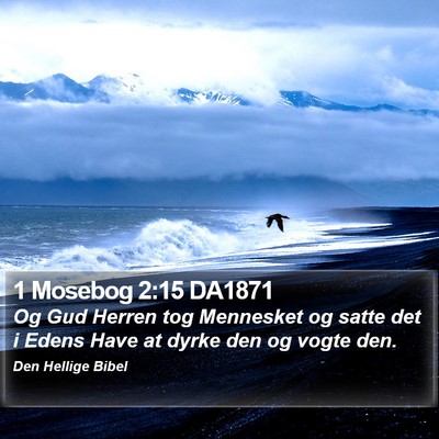 1 Mosebog 2:15 DA1871 Bible Verse Image