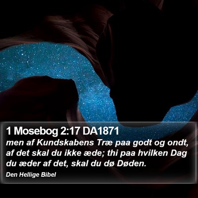 1 Mosebog 2:17 DA1871 Bible Verse Image