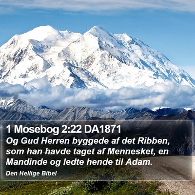 1 Mosebog 2:22 DA1871 Bible Verse Image
