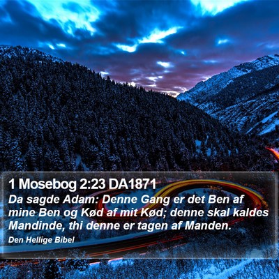 1 Mosebog 2:23 DA1871 Bible Verse Image