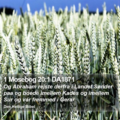 1 Mosebog 20:1 DA1871 Bible Verse Image