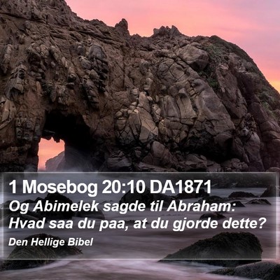 1 Mosebog 20:10 DA1871 Bible Verse Image