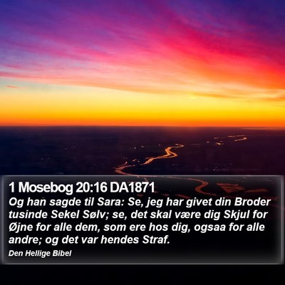 1 Mosebog 20:16 DA1871 Bible Verse Image